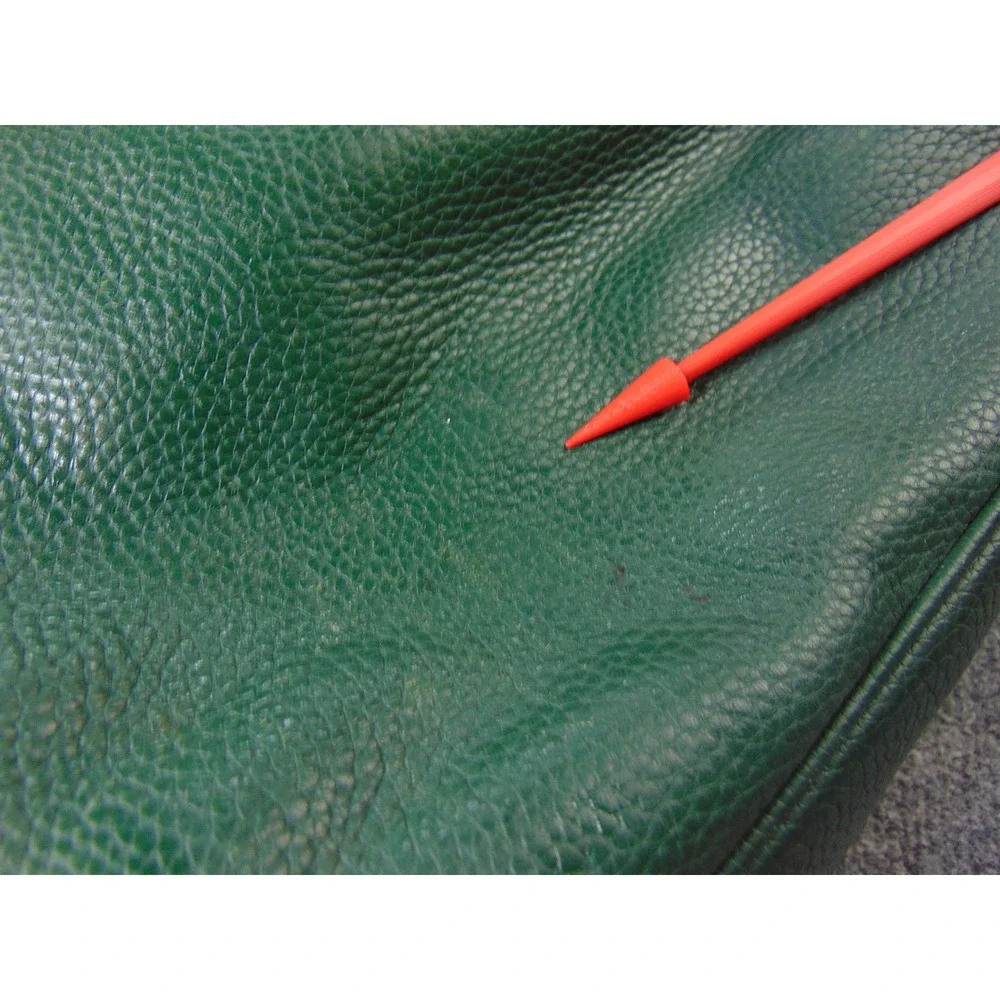 Michael Kors Abbey Backpack Green Pebbled Leather Gold Hardware Medium Zip Bag
